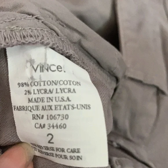 Vince khaki shorts size: 2